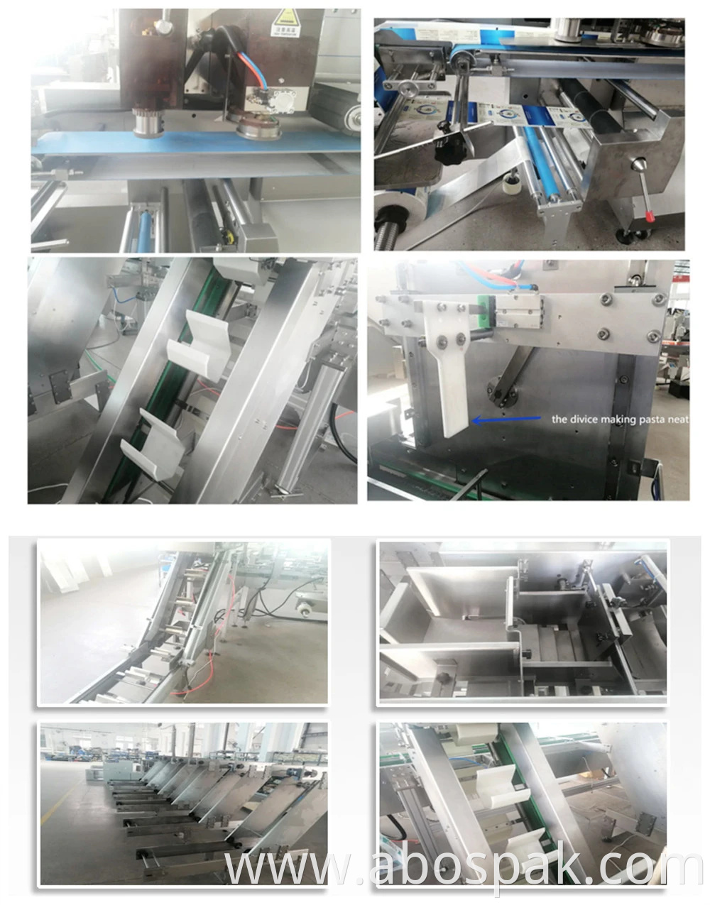 Automatic Pouch Pasta Spaghetti Stick Noodles Flow Wrapping Wrap Packing Machine with Weighing